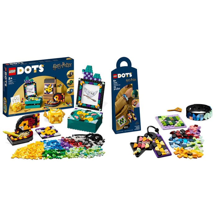 LEGO 41811 DOTS Hogwarts Desktop Kit, DIY Harry Potter Back to School Accessories and Supplies, Desk Decor Items and Patch Sticker, Crafts Toys for Kids