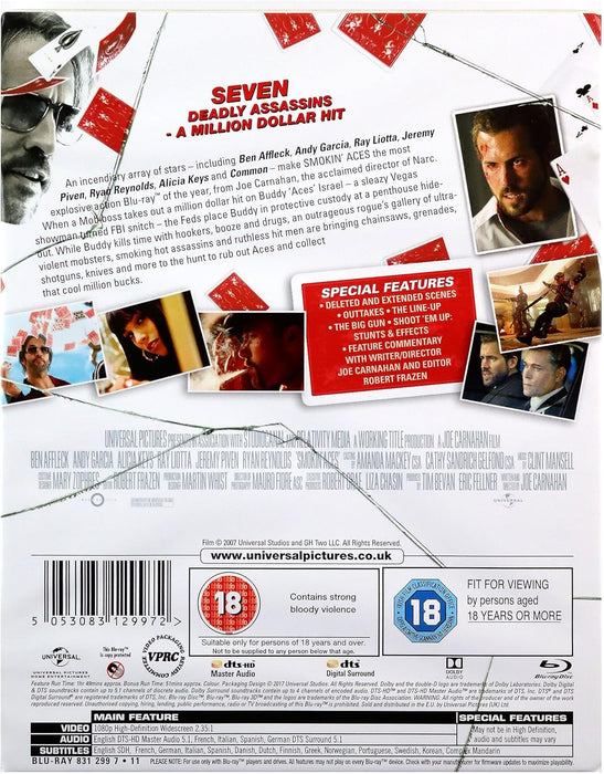 Smokin Aces Limited Edition Steelbook Blu-Ray