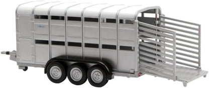 Britains Tomy Véhicule de Collection, Bétaillère Ifor Williams pour Adultes 152083, Véhicule Agricole, Modèle à l'Echelle 1/32, Réplique Adaptée aux Enfants de 3 Ans+, Gris