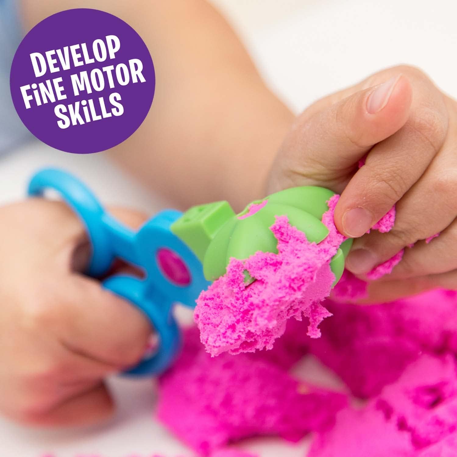 Learning Resources Playfoam Sand Sensory Set, Play Sand Toy with 3 Colours and 5 Tools, Play Sand for Squishing, Mixing & Moulding, Preschoolers Toddlers Classroom, Gifts For Kids Boys Girls Ages 3+
