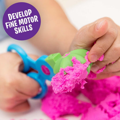 Learning Resources Playfoam Sand Sensory Set, Play Sand Toy with 3 Colours and 5 Tools, Play Sand for Squishing, Mixing & Moulding, Preschoolers Toddlers Classroom, Gifts For Kids Boys Girls Ages 3+