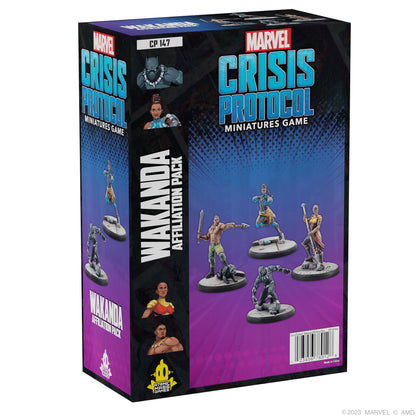 Atomic Mass Games | Marvel Crisis Protocol: Wakanda Affiliation Pack | Miniatures Card Game | Ages 14+ | 2 Players | 90 Minutes Playing Time