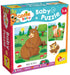 Lisciani - Baby Puzzle - Der Wald - Denkspiel - Bildungsspiel - 6 Puzzles mit je 4 Teilen - Tiere - 14 x 14 cm - Für Kinder von 1 bis 4 Jahren - Carotina Baby