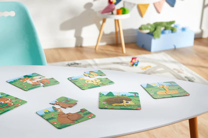 Lisciani - Baby Puzzle - Der Wald - Denkspiel - Bildungsspiel - 6 Puzzles mit je 4 Teilen - Tiere - 14 x 14 cm - Für Kinder von 1 bis 4 Jahren - Carotina Baby