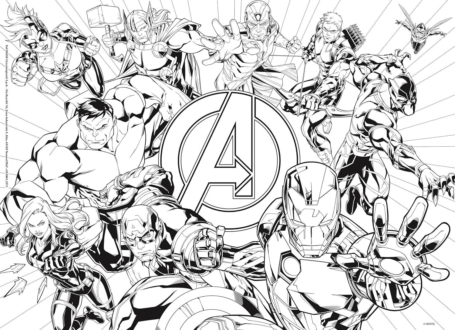 Liscianigiochi MARVEL PUZZLE DF M-PLUS 60 AVENGERS