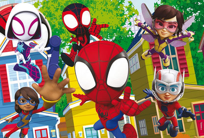 Liscianigiochi -Marvel Puzzle DF Plus 24 Spidey-This IS A Team, Multicolor (99665)