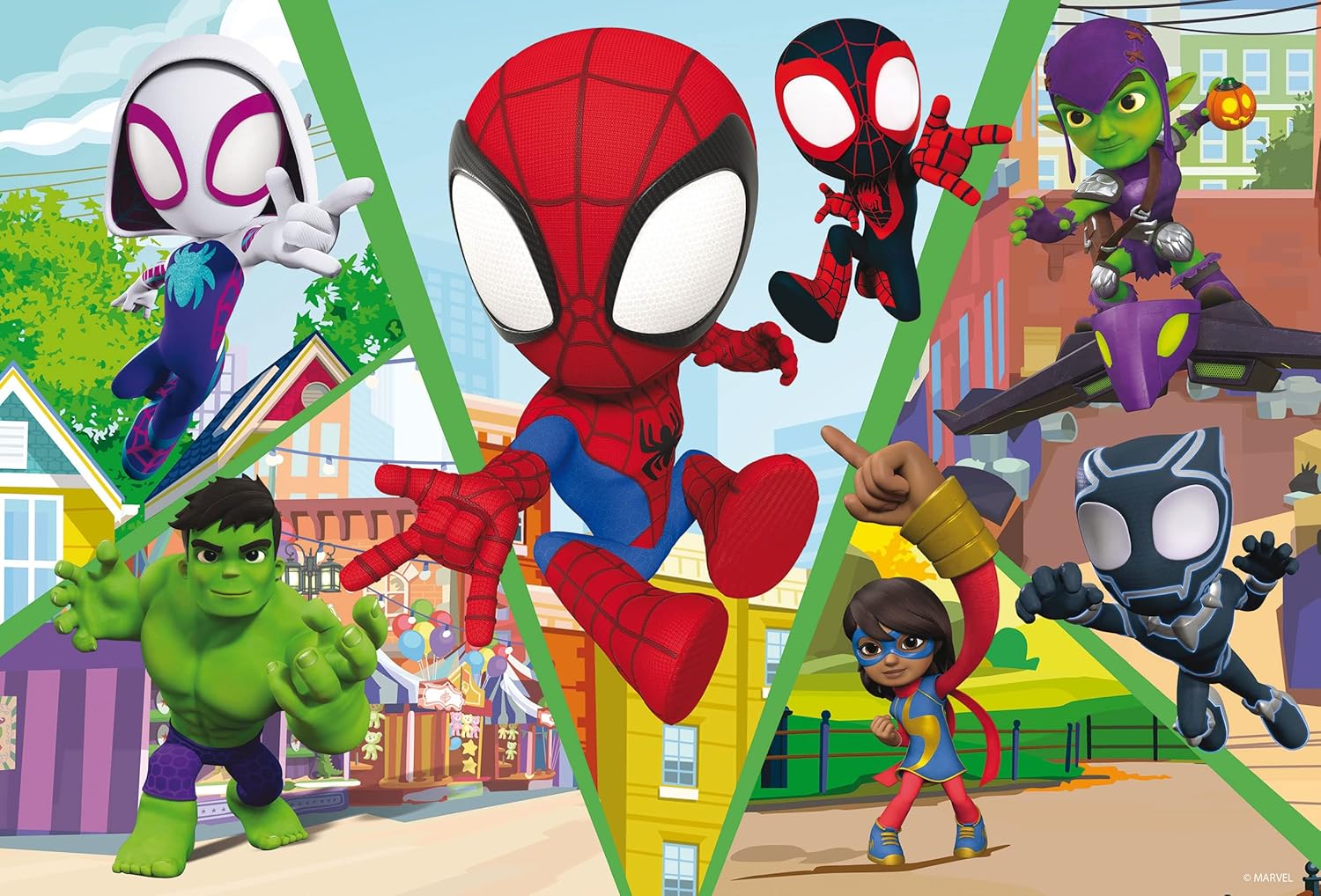 Liscianigiochi 99672 Lisciani Spiele Marvel Puzzle DF Plus 24 Spidey Let's Challenge