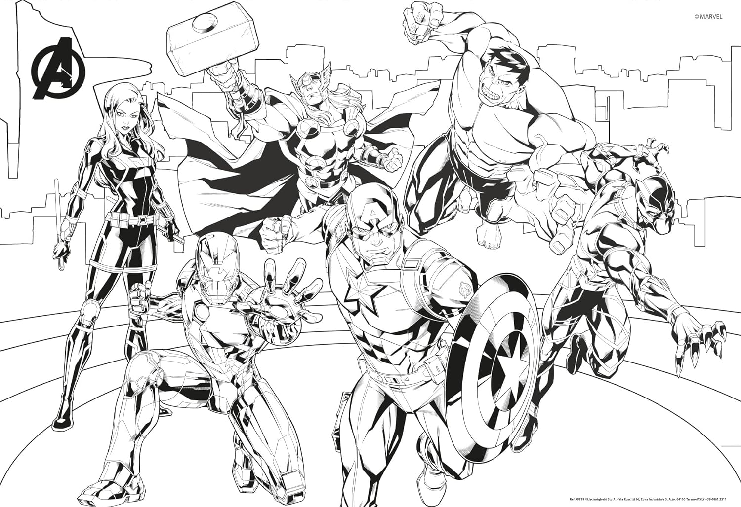 Liscianigiochi 99719 Lisciani Games Marvel Puzzle DF Plus 108 Avengers
