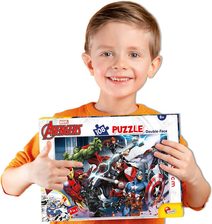 Liscianigiochi 99719 Lisciani Games Marvel Puzzle DF Plus 108 Avengers