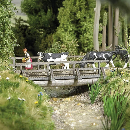Busch 1850 H0 Pedestrian Bridge (L x W x H) 73 x 54 x 19 mm
