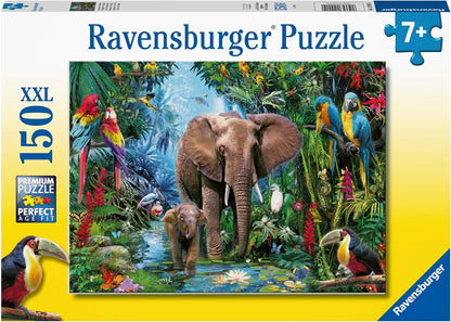 Ravensburger 12901 Safari Animals 150 Piece Puzzle for Kids - Every Piece is Unique, Pieces Fit Together Perfectly