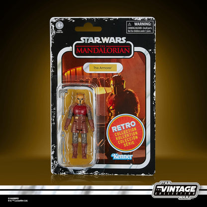 Hasbro Star Wars Retro Collection The Armorer Toy 9.5-cm-Scale Star Wars: The Mandalorian Collectible Action Figure, Toys for Kids Ages 4 and Up, Multicolor, F4458