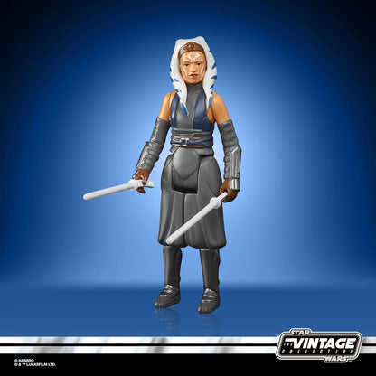 Hasbro Star Wars Retro Collection Ahsoka Tano Toy 9.5 cm-Scale Star Wars: The Mandalorian Collectible Action Figure, Toys for Kids Ages 4 and Up, Multicolor, F4459