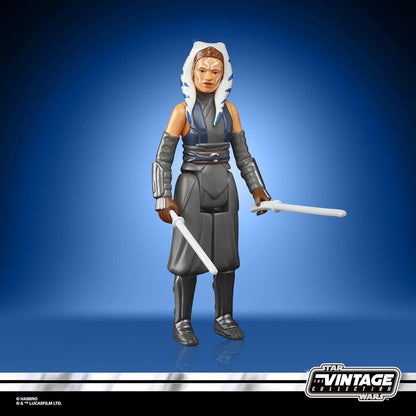 Hasbro Star Wars Retro Collection Ahsoka Tano Toy 9.5 cm-Scale Star Wars: The Mandalorian Collectible Action Figure, Toys for Kids Ages 4 and Up, Multicolor, F4459