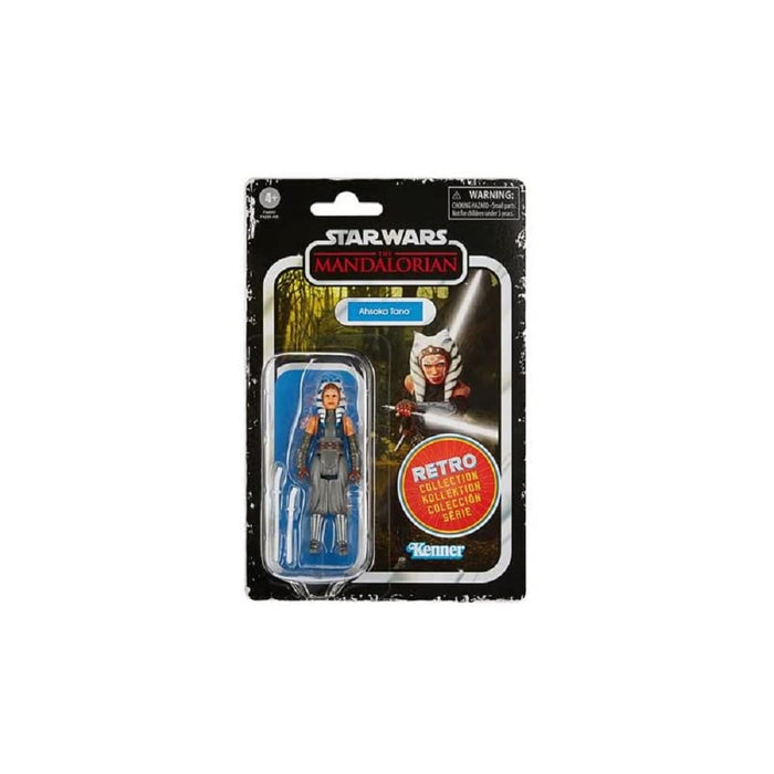 Hasbro Star Wars Retro Collection Ahsoka Tano Toy 9.5 cm-Scale Star Wars: The Mandalorian Collectible Action Figure, Toys for Kids Ages 4 and Up, Multicolor, F4459