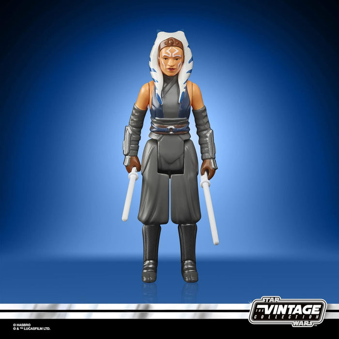 Hasbro Star Wars Retro Collection Ahsoka Tano Toy 9.5 cm-Scale Star Wars: The Mandalorian Collectible Action Figure, Toys for Kids Ages 4 and Up, Multicolor, F4459