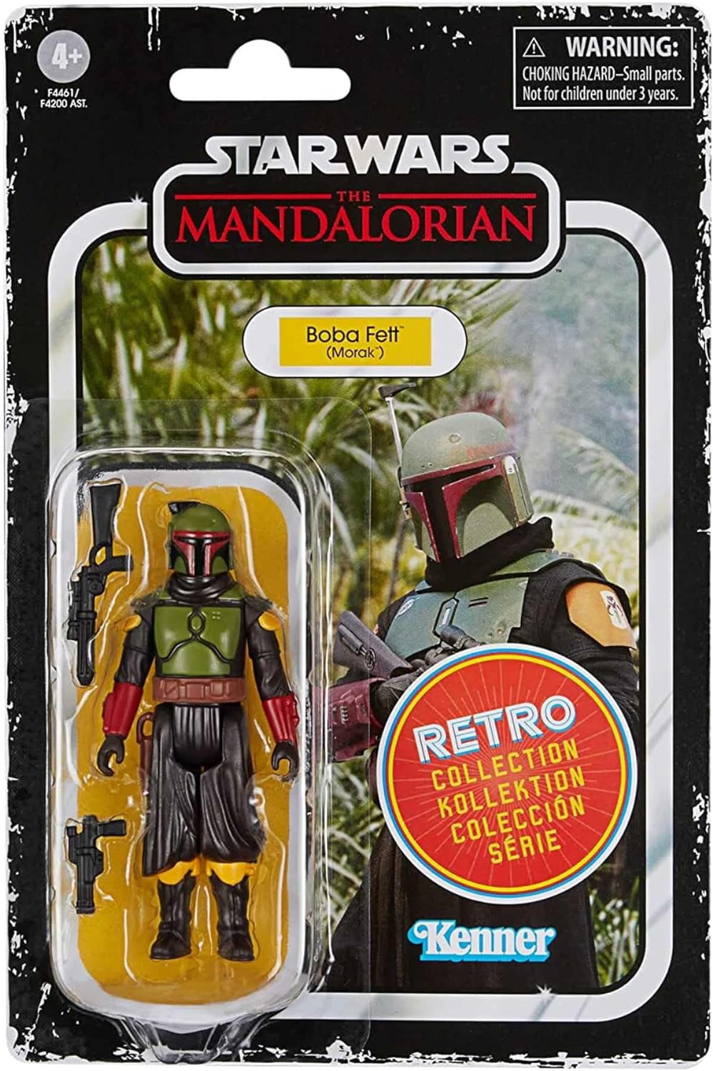 Star Wars Hasbro colección Retro - Juguete Boba Fett (Morak) a Escala de 9.5 cm The Mandalorian, Figura de colección, Edad: 4 + (F4461