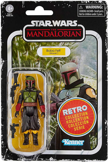 Star Wars Hasbro colección Retro - Juguete Boba Fett (Morak) a Escala de 9.5 cm The Mandalorian, Figura de colección, Edad: 4 + (F4461