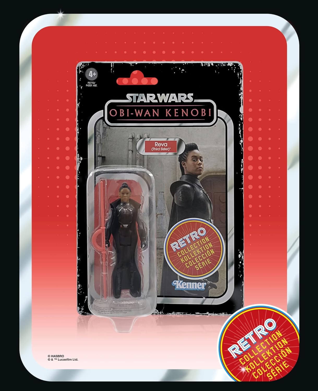 Hasbro Star Wars Retro Collection Reva (Third Sister) Toy 3.75-Inch-Scale Star Wars: Obi-Wan Kenobi Figure, Kids Ages 4 and Up (F5772