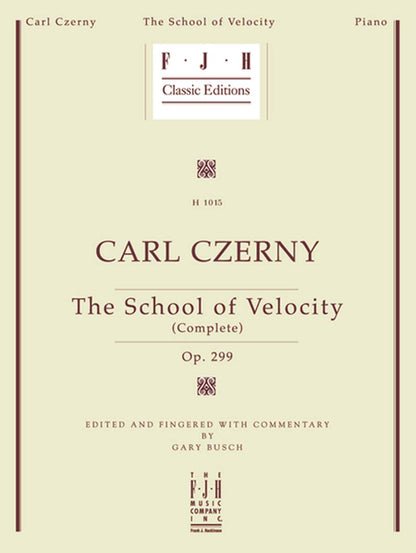 School Of Velocity Op.299