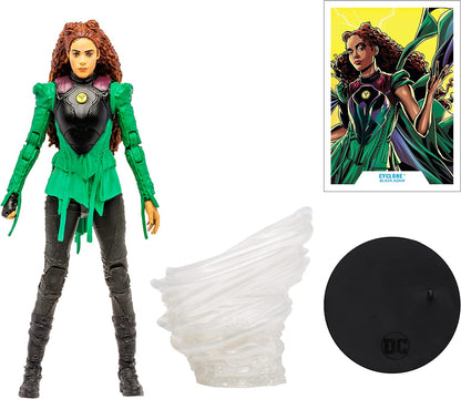McFarlane Toys, 7-Inch DC Black Adam Cyclone Action Figure with 22 Moving Parts, Collectible DC Black Adam Movie Figure with Stand Base and Unique Collectible Character Card – Ages 12+