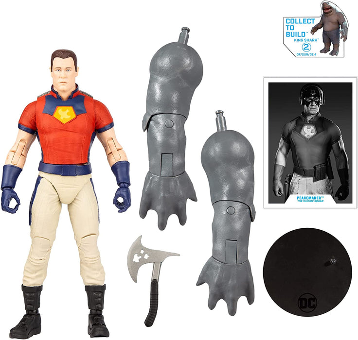 McFarlane Toys DC Build-A 7IN Figures WV5 - Suicide Squad Movie - Peacemaker (Unmasked
