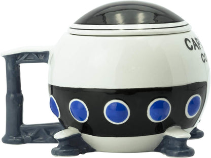 ABYSTYLE Dragon Ball Capsule Corp Spaceship 3D Shaped Ceramic Novelty Coffee & Tea Mug