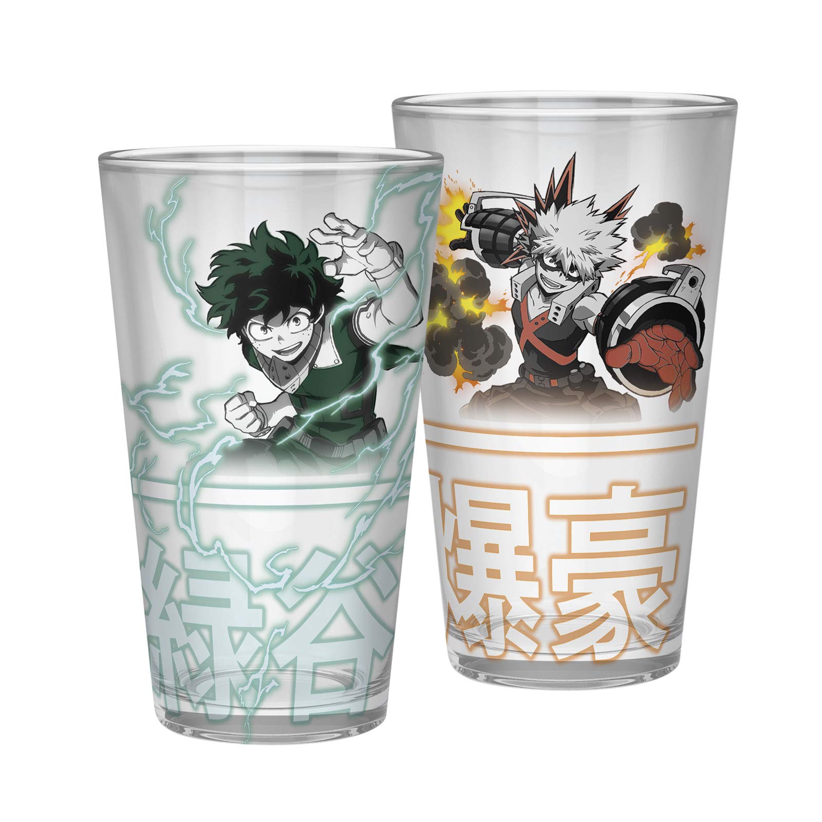 ABYSTYLE - My Hero Academia – Glas XXL – 400 ml – Izuku & Bakugo