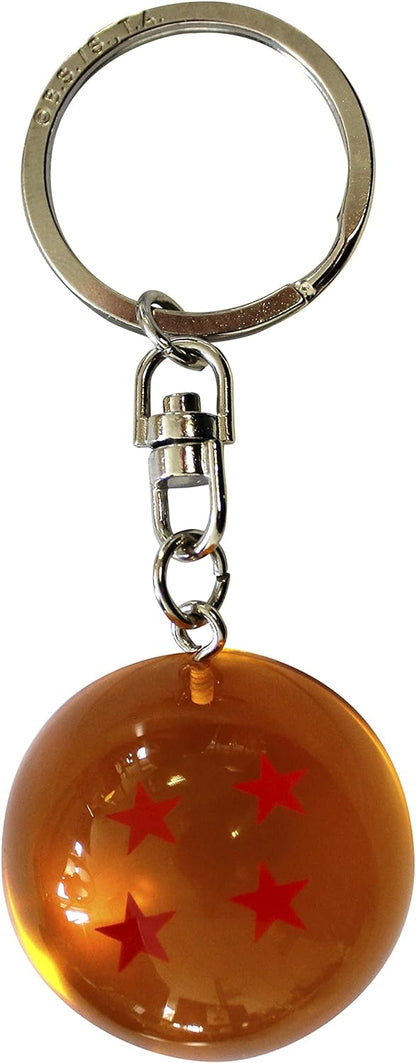 DRAGON BALL - Pck premium Large Glass +3D Keychain