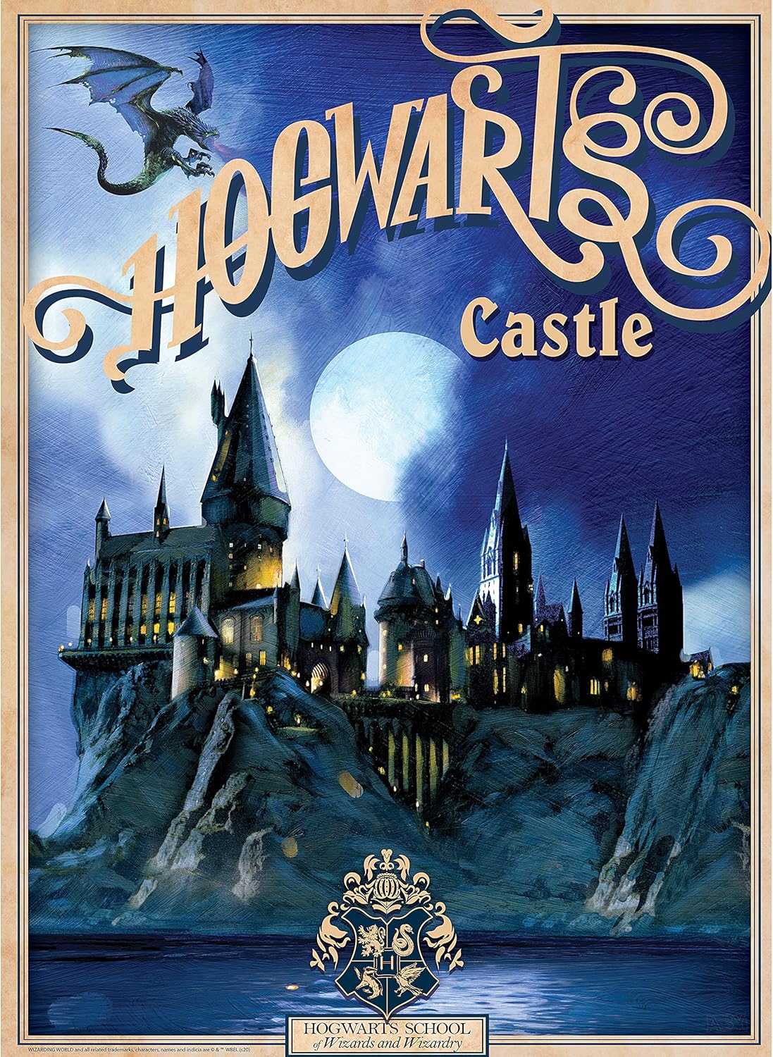 ABYSTYLE Harry Potter – Juego de 2 pósters – Retro Hogwarts & diagon (52 x 38