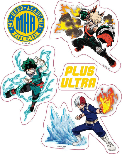 ABYstyle My Hero Azademia - Heros Villains - Stickers 16x11cm / 2 Sheets