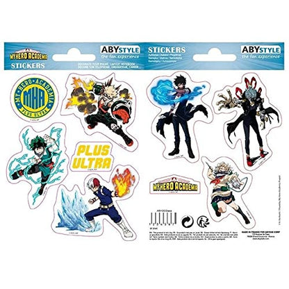 ABYstyle My Hero Azademia - Heros Villains - Stickers 16x11cm / 2 Sheets