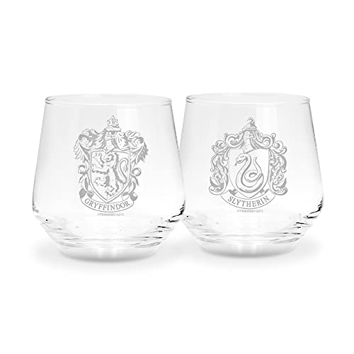 HARRY POTTER - Gryffindor & Slytherin - 2 Glasses