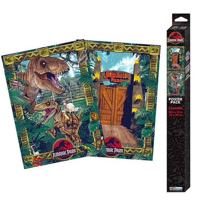 GB eye Jurassic Park Gates and Biodiversity 52 x 38 Chibi Poster
