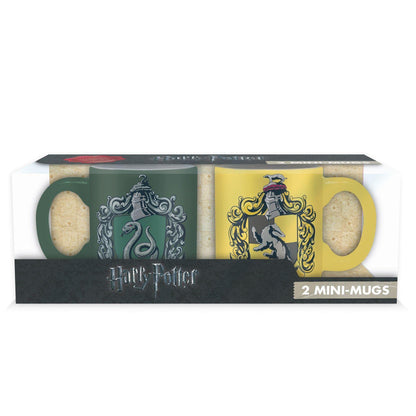 ABYstyle -HARRY POTTER - Set of 2 mini mugs - 110 ml - Slytherin & Hufflepuff