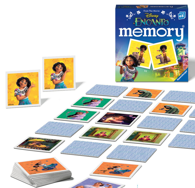 Ravensburger Disney Encanto Toys - Educational Mini Memory Game for Kids Age 3 Years Up - Matching Picture Snap Pairs