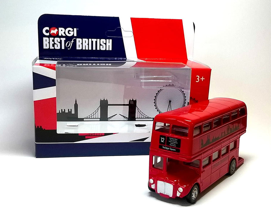 Best of British London Skyline Routemaster Doppeldecker-Bus, Rot