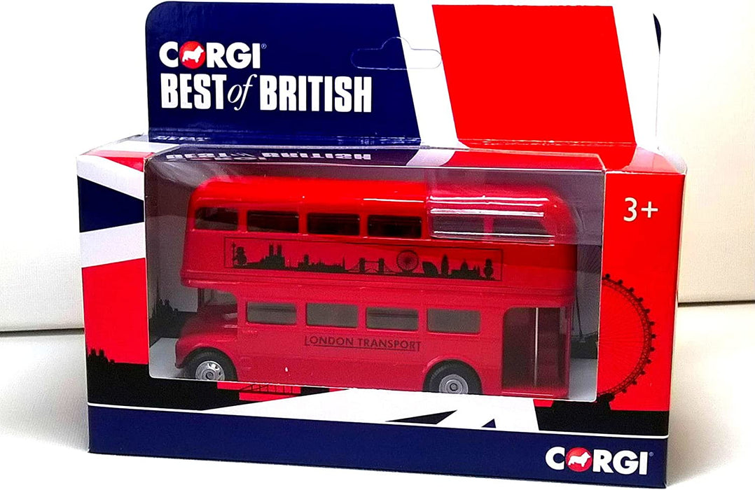 Best of British London Skyline Routemaster Doppeldecker-Bus, Rot