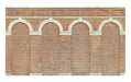 Hornby High Level Arched Retaining Walls x 2 (Red Brick)