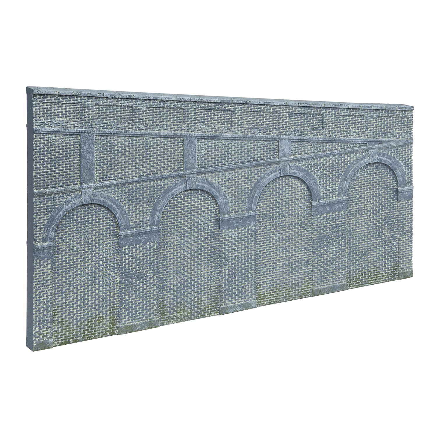 Murs de soutènement cintrés à gradins hauts x 2 (brique bleue ingénieurs