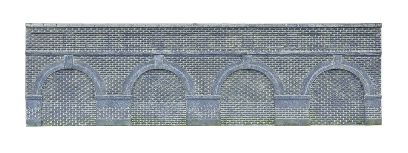 Murs de soutènement cintrés bas x 2 (brique bleue ingénieurs