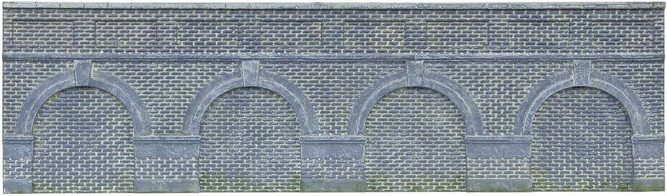 Murs de soutènement cintrés bas x 2 (brique bleue ingénieurs