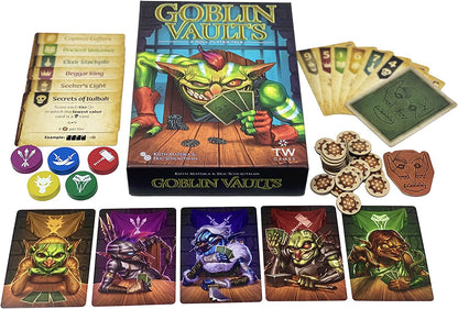 Thunderworks Games Goblin Vaults Game | Strategy Game of Bidding and Card Placement | Ages 14+ | Family Game for 1-5 Players | 30-45 Minutes | Made