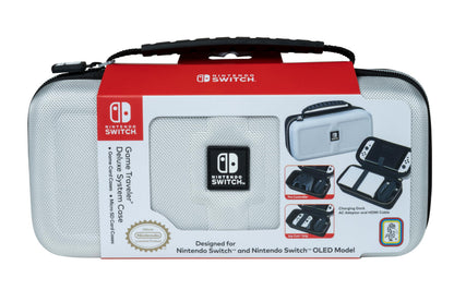 Bigben Official Traveler System Case - White (Nintendo Switch/Nintendo Switch OLED