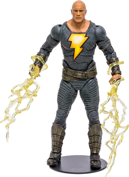 McFarlane Toys, 7-Inch DC Black Adam (Hero Costume) Action Figure with 22 Moving Parts, Collectible DC Black Adam Movie Figure with Stand Base Unique Collectible Character Card – Ages 12+