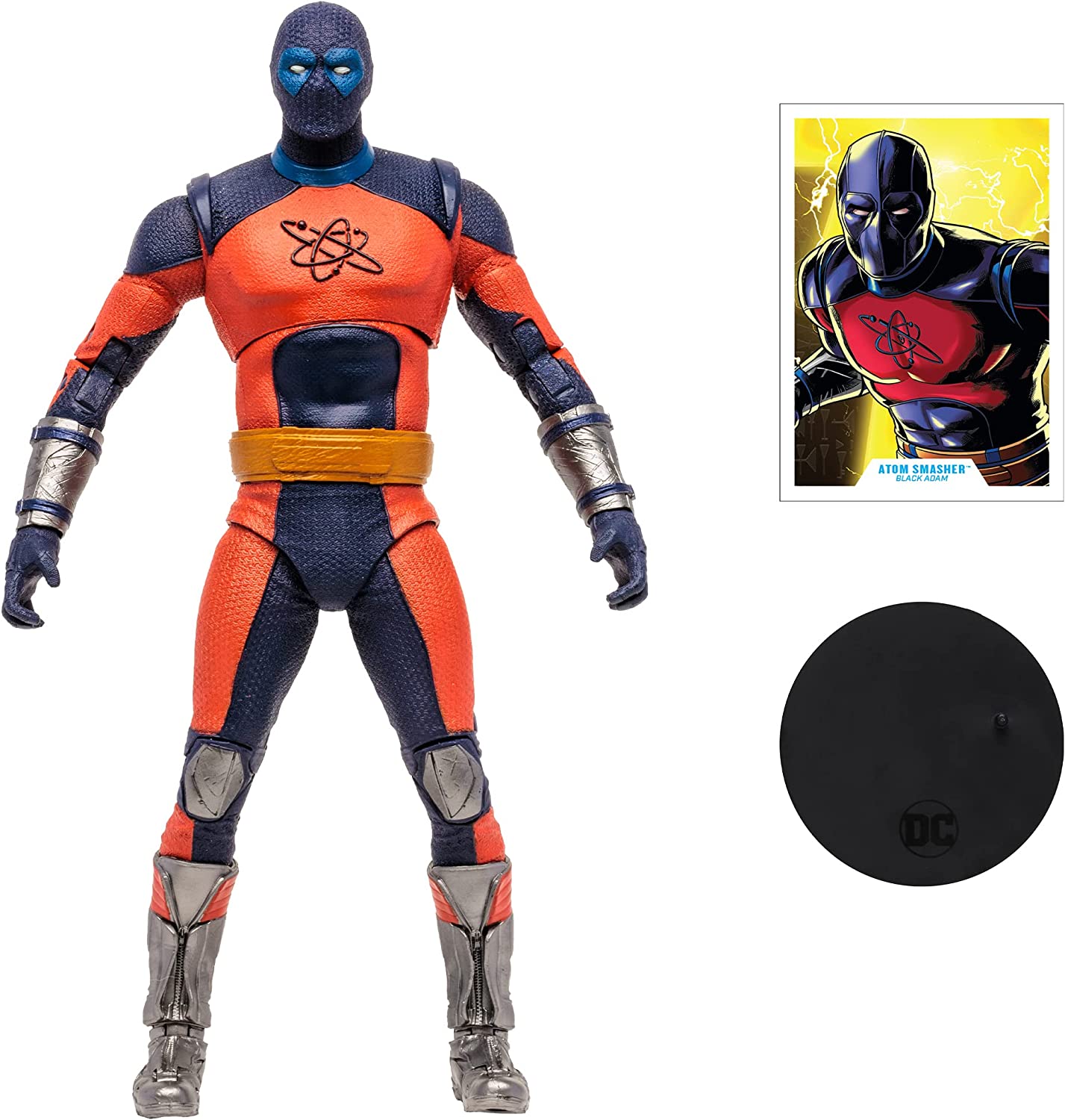 McFarlane Toys, DC Black Adam Atom Smasher Action Mega Figure with 22 Moving Parts, Collectible DC Black Adam Movie Figure with Stand Base and Unique Collectible Character Card – Ages 12+