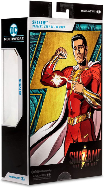 McFarlane Toys, 7-Inch DC Shazam! Fury of the Gods Action Figure with 22 Moving Parts, Collectible DC Shazam Movie Figure with Stand Base Unique Collectible Character Card – Ages 12+