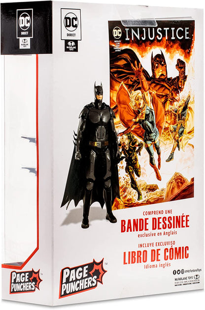 McFarlane Toys - 7-Inch Batman Figure – DC Multiverse Figures – Batman Toys – Collectable Batman Comic Inside – 22 Moving Parts – Collectable Art Card Included Grey,black,yellow 7 Inch