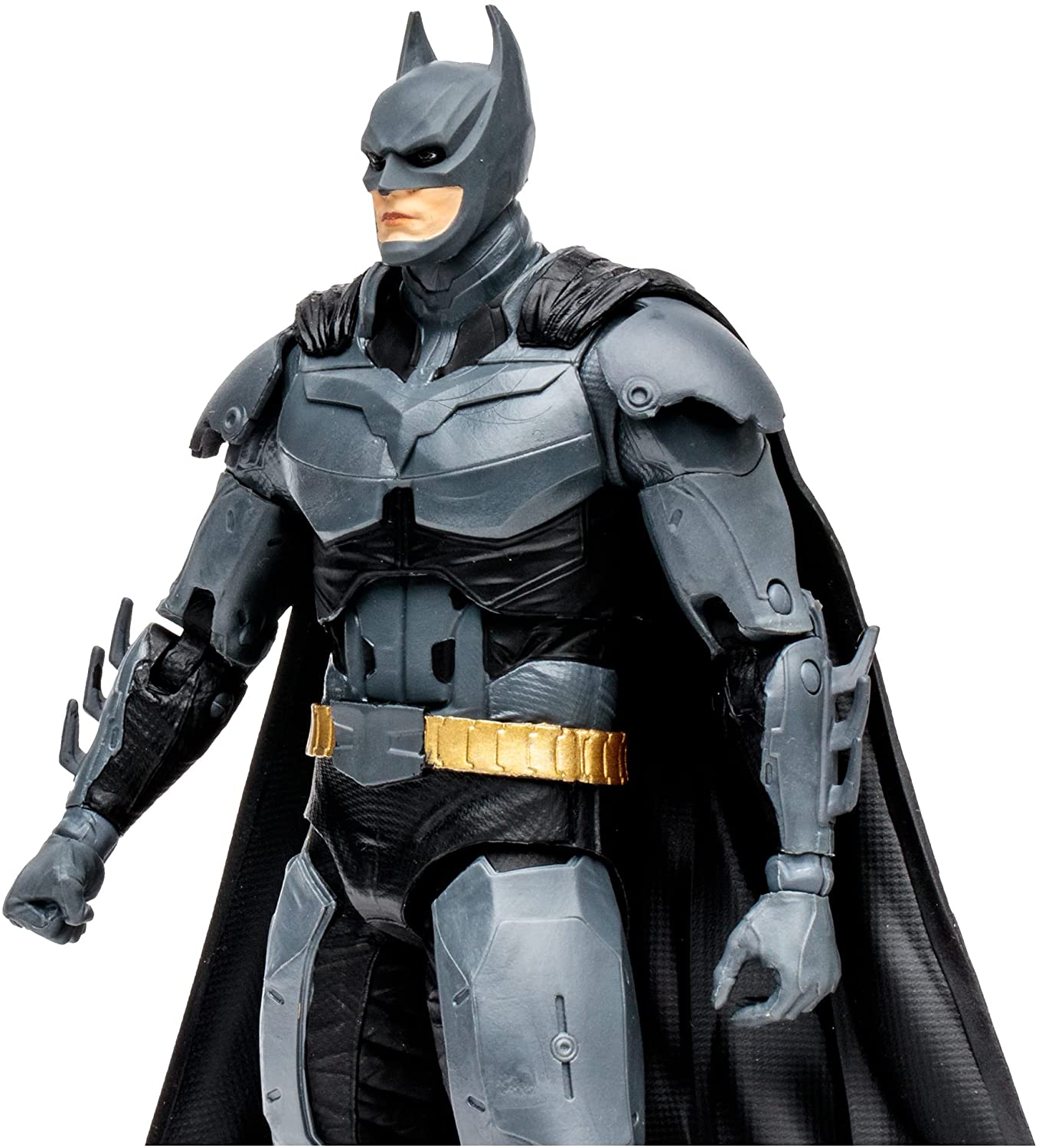 McFarlane Toys - 7-Inch Batman Figure – DC Multiverse Figures – Batman Toys – Collectable Batman Comic Inside – 22 Moving Parts – Collectable Art Card Included Grey,black,yellow 7 Inch