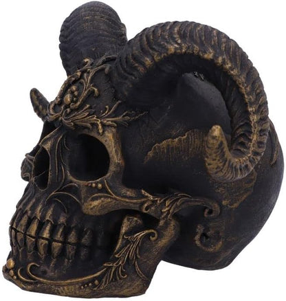 Nemesis Now Adorno de Calavera de Terror, diábolo Negro, 18 cm
